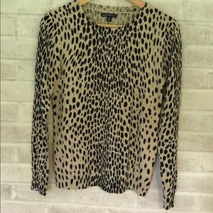 Leopard print J Crew Mercantile sweater